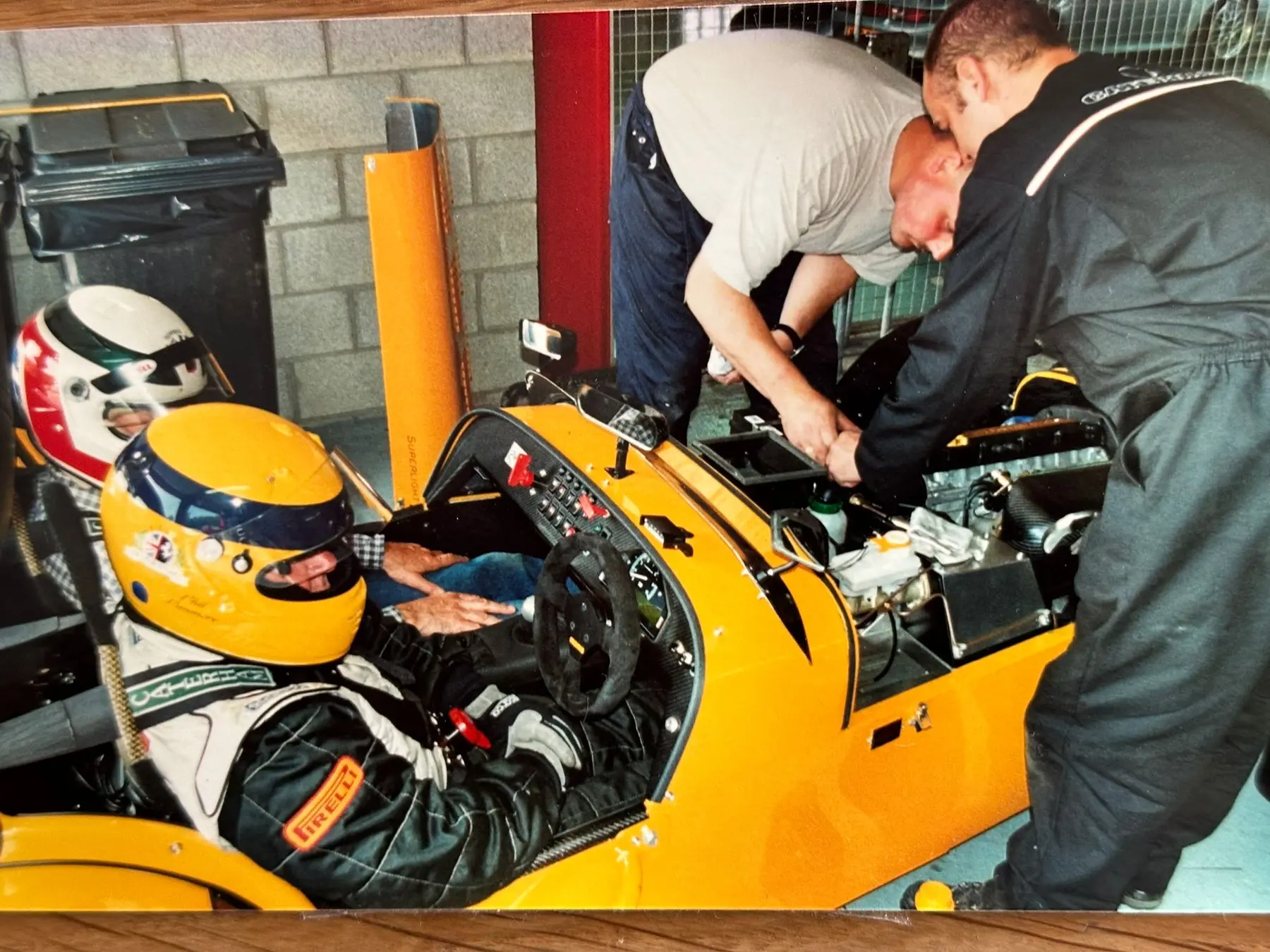 Phil Dunmore in the racing paddock